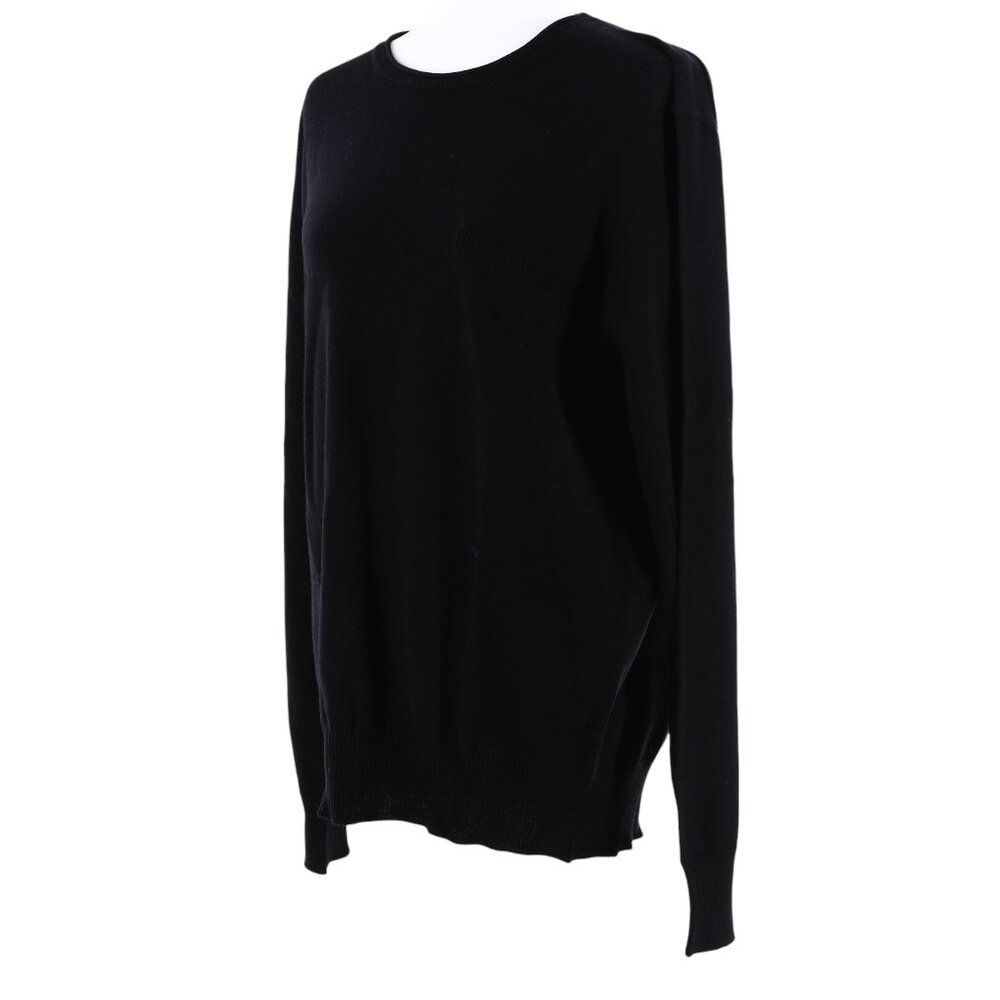 Albas Black Chest Pocket Crew Neck Longsleeve Men’s Sweater - Retail $220 - NWT